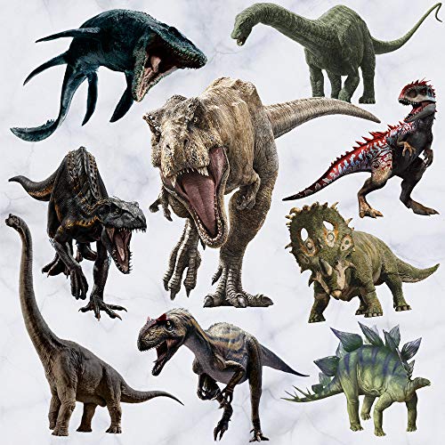 Dinosaur Wall Stickers, Peel & Stick Removable Wall Art Sticker Decals for Kids Bedroom Nursery Playroom Living Room,Multicolor