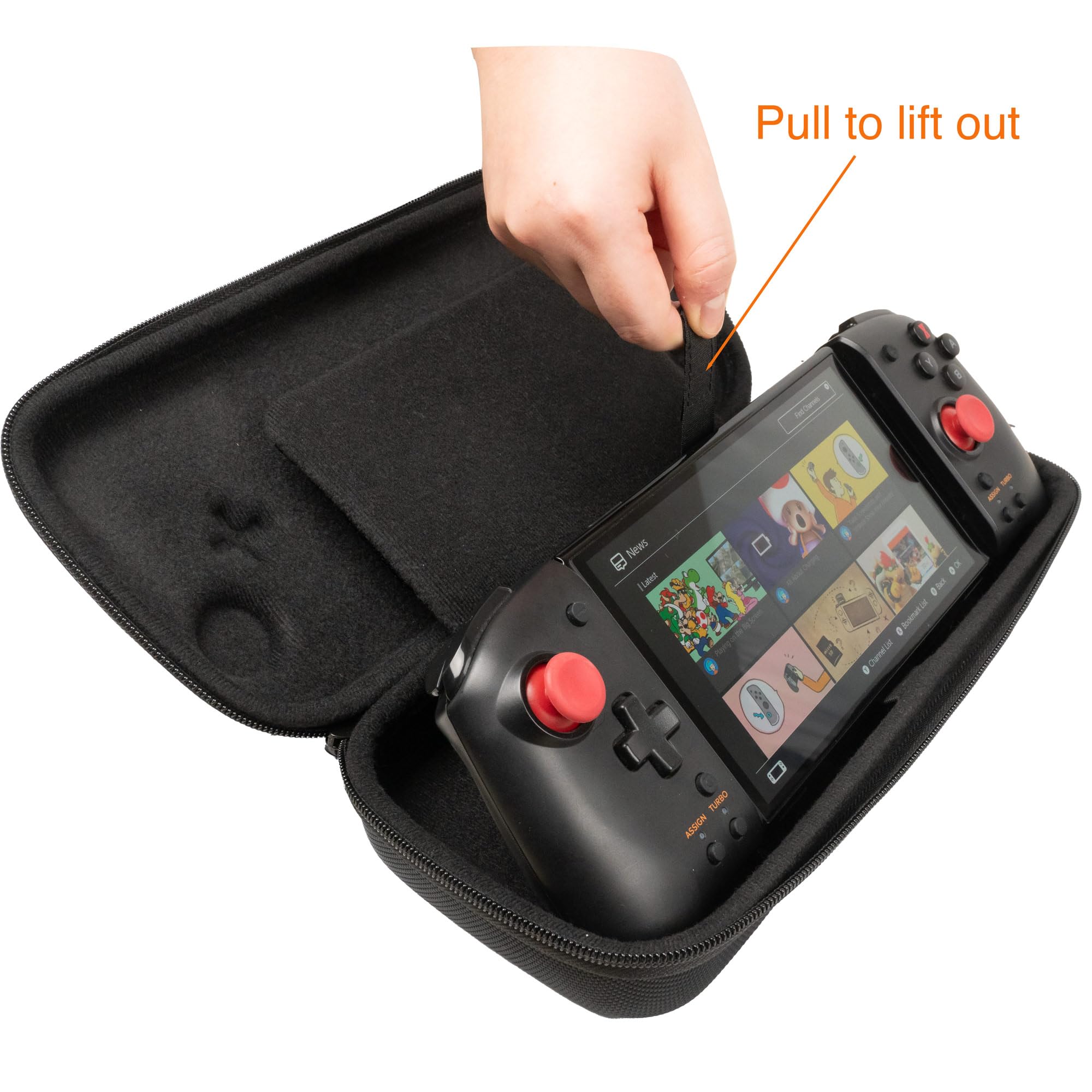 ButterFox Grip Carry Case for Hori Nintendo Switch Split Pad Pro Controller, Compatible With Switch OLED Model