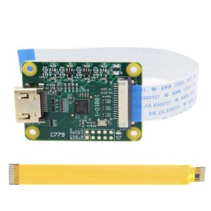 geekworm hdmi-in module for raspberry pi, hdmi to csi-2 c779, hdmi inpute tc358743 supports up to 1080p25fps compatible with raspberry pi 5/4b/3b+/3b/pi zero/w/2w