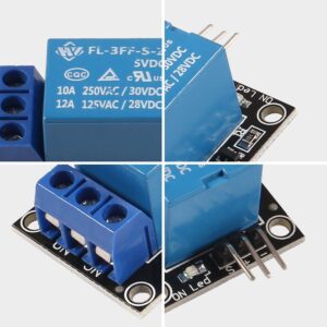 1 Channel Relay Shield Module, 3PCS DC 5V Indicator Light LED Module for Arduino R3 MEGA 2560 1280 ARM PIC AVR STM32 Raspberry Pi MCU DSP Official Boards Shield (3PCS)