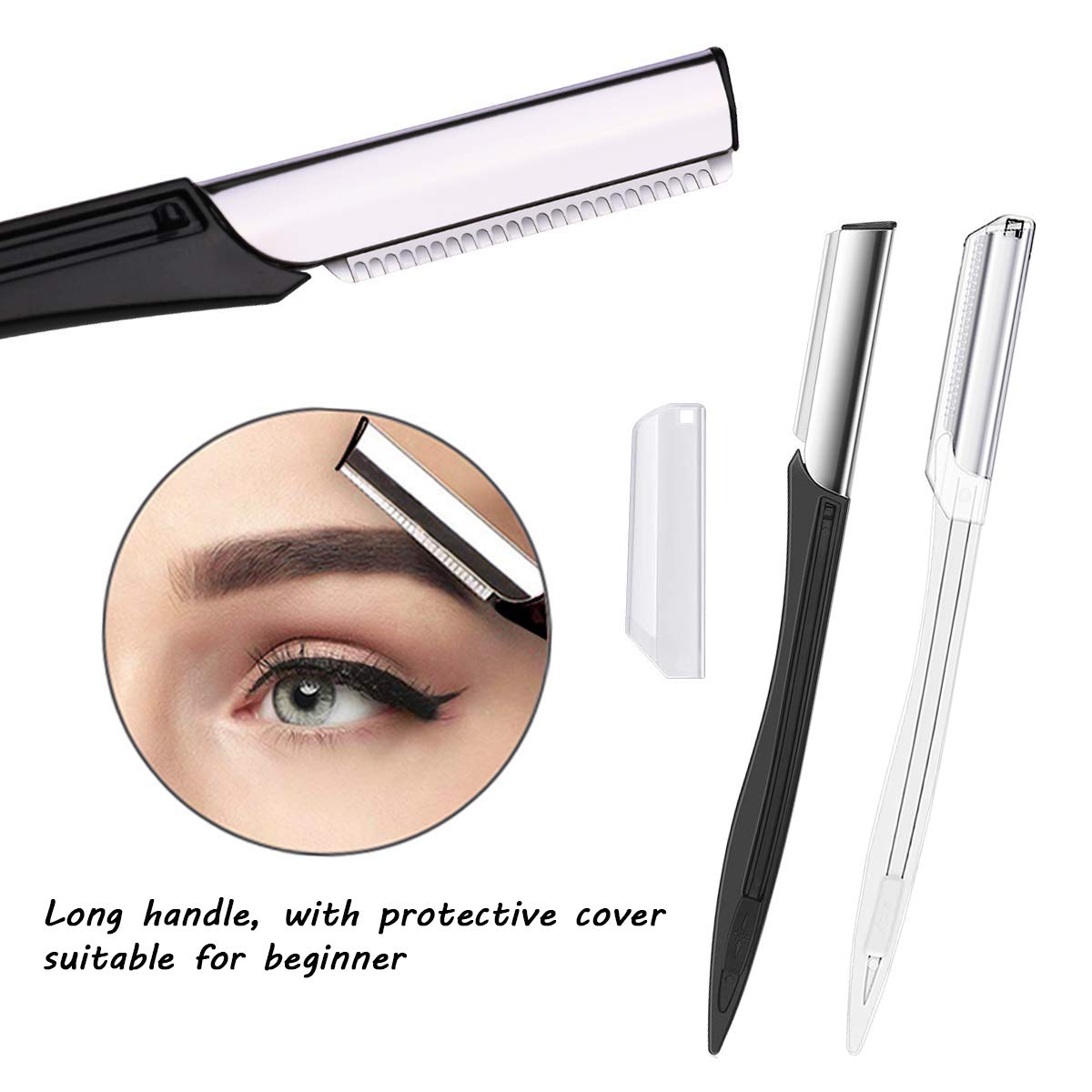 Eyebrow Trimmer Kit, 6 in 1 Eyebrow Scissors, Tweezer, Eyebrow Razor, Shaping Scissors & Brush for Women