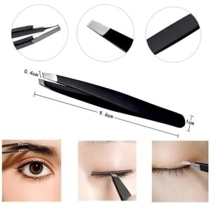 Eyebrow Trimmer Kit, 6 in 1 Eyebrow Scissors, Tweezer, Eyebrow Razor, Shaping Scissors & Brush for Women