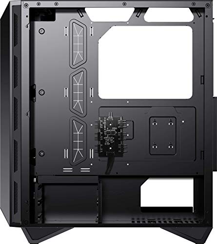 MSI MPG GUNGNIR 110R - Premium Mid-Tower Gaming PC Case - Tempered Glass Side Panel - 4 x ARGB 120mm Fans - Liquid Cooling Support up to 360mm Radiator - Two-Tone Design