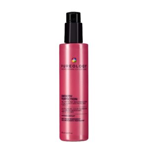 pureology smooth perfection smoothing lotion | for fine, to normal, frizzy hair | controls frizz & protects against heat damage | sulfate-free | vegan | updated packaging | 6.59 fl. oz. |