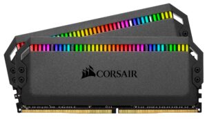 corsair dominator platinum rgb 64gb (2x32gb) ddr4 3600 (pc4-28800) c18 1.35v - black