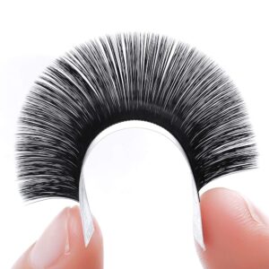 Eyelash Extension Supplies Easy Fanning Lashes 0.07 DD Curl 16-22mm Mixed Tray Matte Black FADLASH Self Fanning Volume Lash Extensions (0.07-DD, 16-22mm Mix)