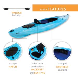 Lifetime Cruze 100 Sit-in Kayak, Sky Fusion, 10-Foot