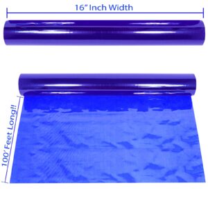 AnapoliZ Cellophane Wrap Roll Royal Blue | 100’ Ft Long X 16” in. Wide | 2.3 Mil Thick Transparent Royal Blue | Gifts, Baskets, Treats Cellophane Wrapping Paper | Colorful Cello Décor, Decorations