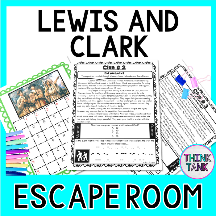 Lewis and Clark Escape Room - Westward Expansion