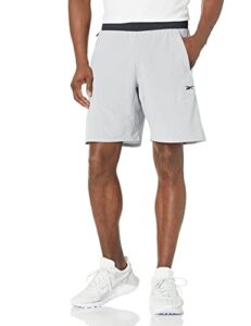 reebok les mills shorts, pure grey, m