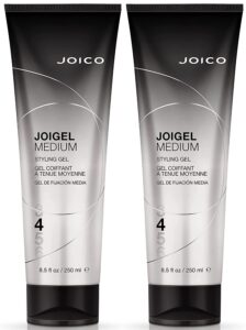 joigel medium styling gel | for most hair types | add body and volume | lock in moisture & boost shine | thermal heat & humidity protection | protect against pollution | 8.5 fl oz (pack of 2)