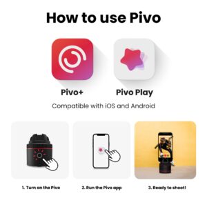 Pivo Pod Classic Auto Face Tracking Phone Holder, 360° Rotation, Content Creator Essentials for Fitness Tracker with Remote Control