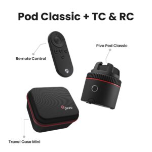 Pivo Pod Classic Auto Face Tracking Phone Holder, 360° Rotation, Content Creator Essentials for Fitness Tracker with Remote Control