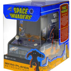 My Arcade Space Invaders Micro Player: Mini Arcade Machine Video Game, Fully Playable, 6.75" Collectible Premium Edition