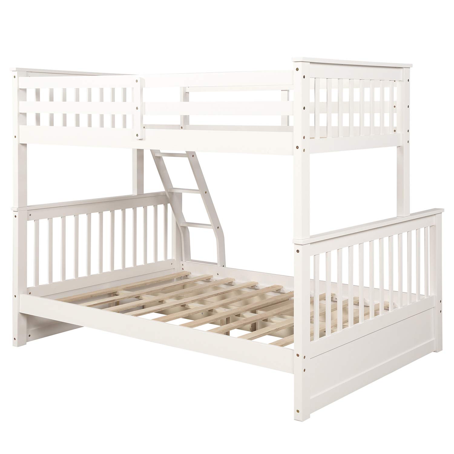 Twin-Over-Full Bunk Bed with 2 Drawers, Twin Bunk Bed with Ladders, Bunk Bed for Kids, Teens Bedroom, Guest Room Furniture