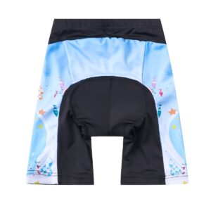 JPOJPO Cycling Bike Shorts Children Bicycle Riding Half Pants 4D Gel Padded Cycle Wear Tights M