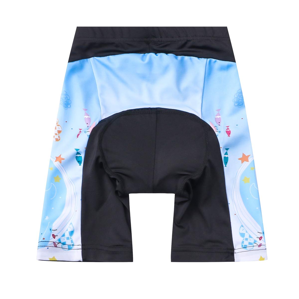 JPOJPO Cycling Bike Shorts Children Bicycle Riding Half Pants 4D Gel Padded Cycle Wear Tights M