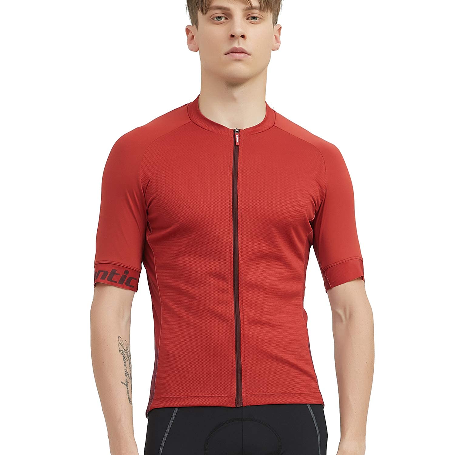 Santic Cycling Jerseys for Men Short Sleeve Cycling Tops Mens Biking Jersey Cycling Shirts Breathable Yorkson