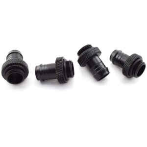 SDTC Tech 4-Pack G1/4" to 3/8" Barb Fitting for Soft Tubing, PC Water Cooling System Soft Tube Connectors