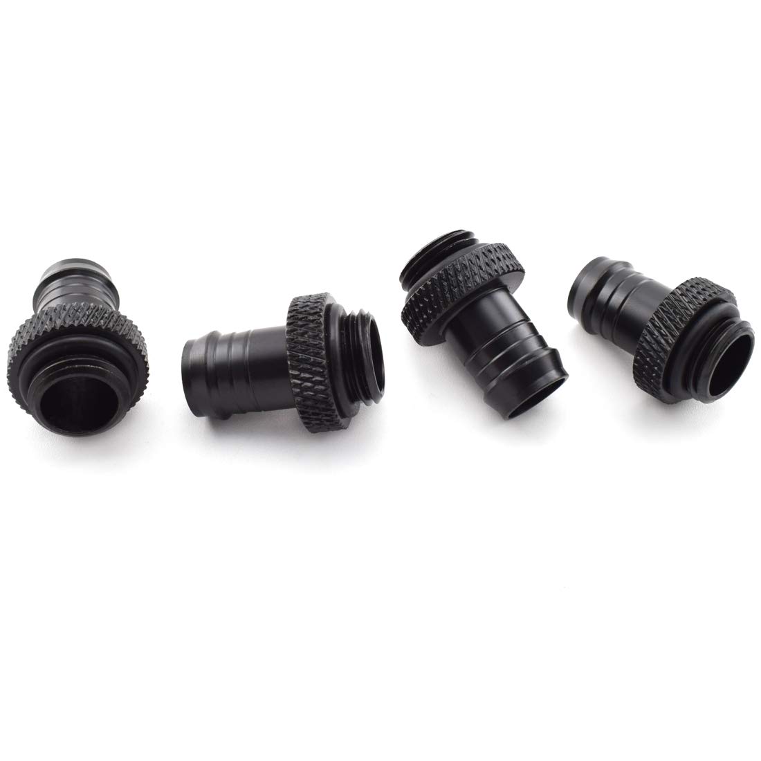 SDTC Tech 4-Pack G1/4" to 3/8" Barb Fitting for Soft Tubing, PC Water Cooling System Soft Tube Connectors