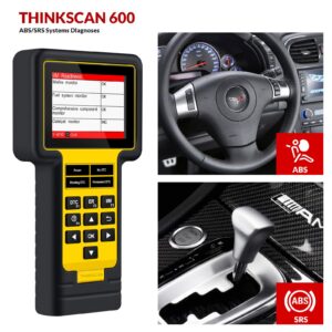 thinkcar Scan Tool TS600 OBD2 Scanner - ABS SRS Automotive Car Code Reader with Oil/EPB/TPMS Reset Service Car Diagnostic Tool, Turn Off Check Engine ABS SRS Warning Light