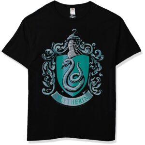 Harry Potter Men's Slytherin House Crest, Black, XX-Large