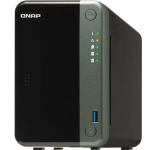 qnap ts-253d-4g 2 bay nas for professionals with intel® celeron® j4125 cpu and two 2.5gbe ports