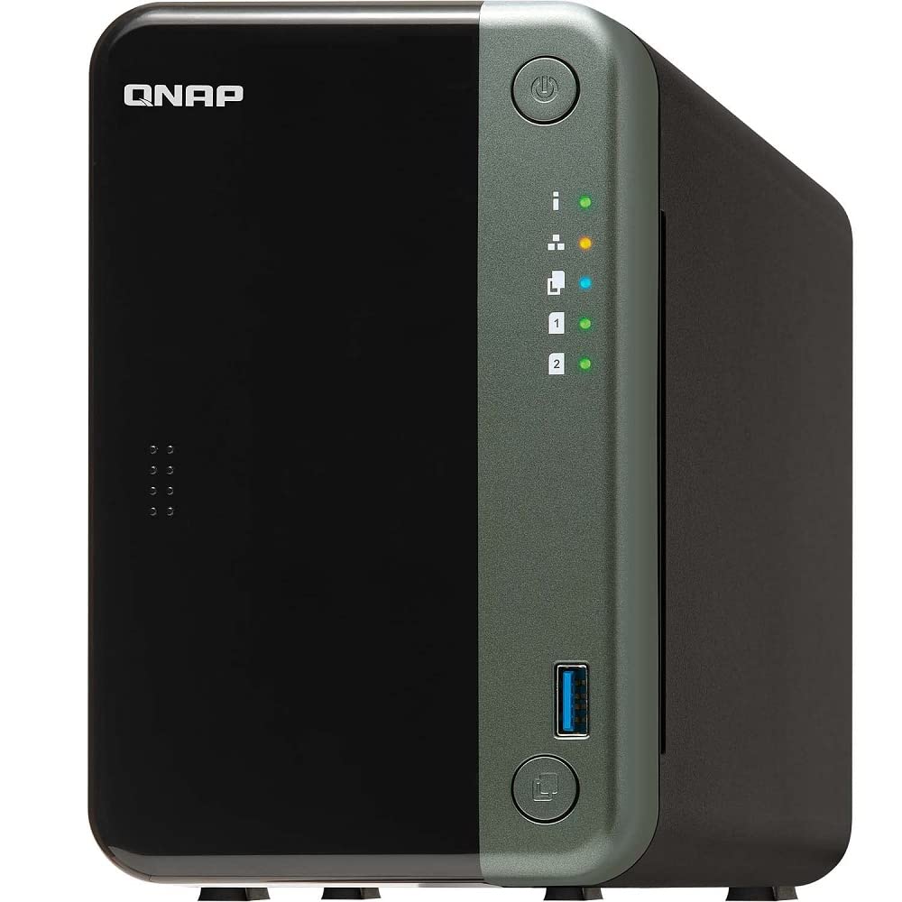 QNAP TS-253D-4G 2 Bay NAS for Professionals with Intel® Celeron® J4125 CPU and Two 2.5GbE Ports