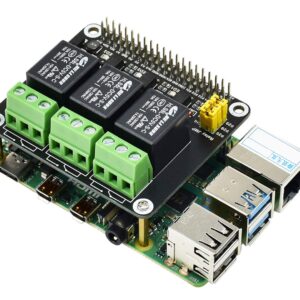 Ingcool Compatible with Raspberry Pi Expansion Board Power Relay Module Kits for Raspberry Pi 4B/3B+/3B/2B/ A+/B+ 5A 250V AC/ 5A 30V DV