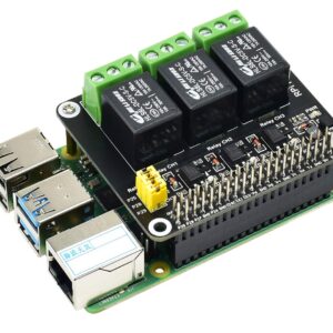 Ingcool Compatible with Raspberry Pi Expansion Board Power Relay Module Kits for Raspberry Pi 4B/3B+/3B/2B/ A+/B+ 5A 250V AC/ 5A 30V DV