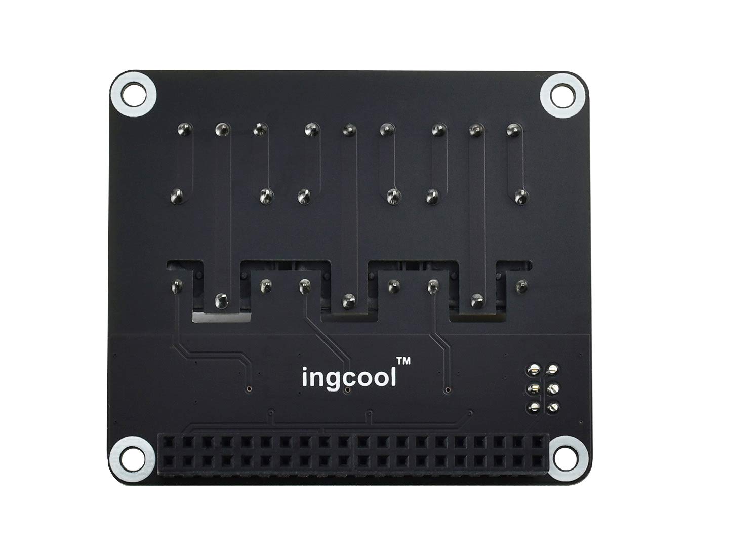 Ingcool Compatible with Raspberry Pi Expansion Board Power Relay Module Kits for Raspberry Pi 4B/3B+/3B/2B/ A+/B+ 5A 250V AC/ 5A 30V DV