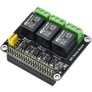 Ingcool Compatible with Raspberry Pi Expansion Board Power Relay Module Kits for Raspberry Pi 4B/3B+/3B/2B/ A+/B+ 5A 250V AC/ 5A 30V DV