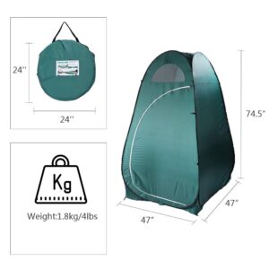 Kcelarec Camping Pop Up Privacy Shower Tent, Portable Outdoor Shower Tent for Camping, Biking, Toilet, Shower, Beach and Changing Room