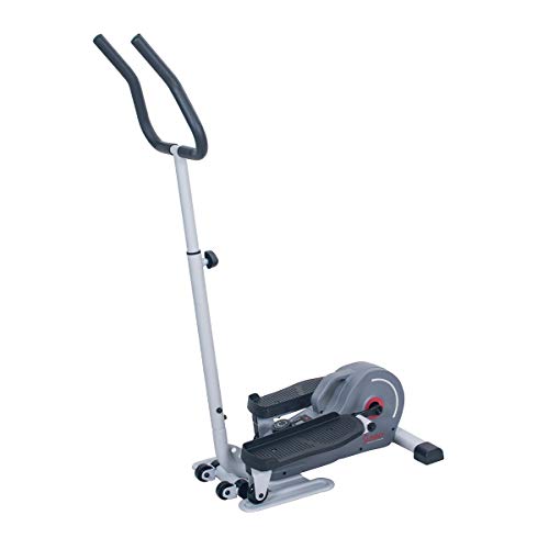 Sunny Health & Fitness Magnetic Standing Elliptical with Handlebars - SF-E3988, Grey