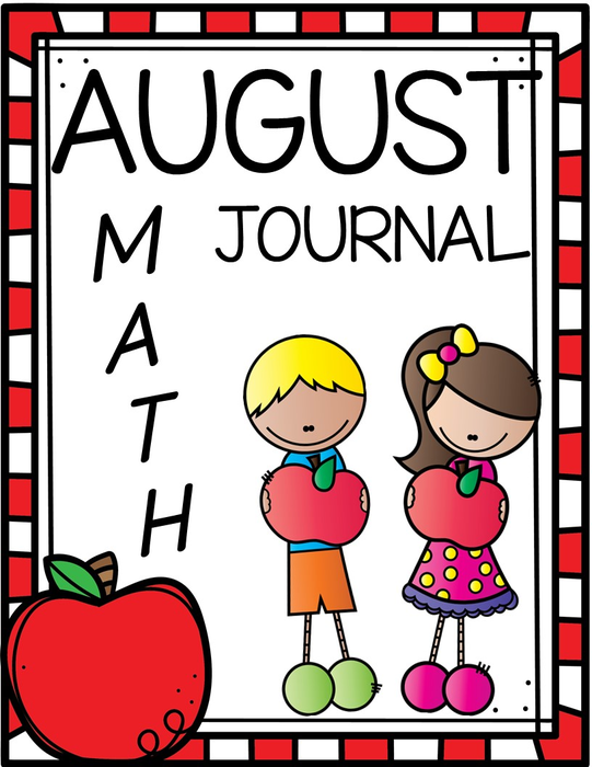 August Math Journal Numbers 1 10