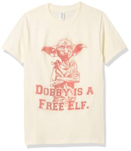 harry potter men's dobby free elf, cream, x-large