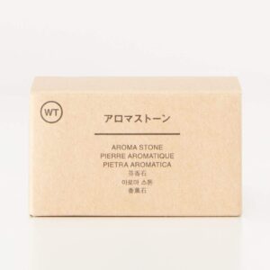 MUJI 02868284 Aroma Stone with Plate, White