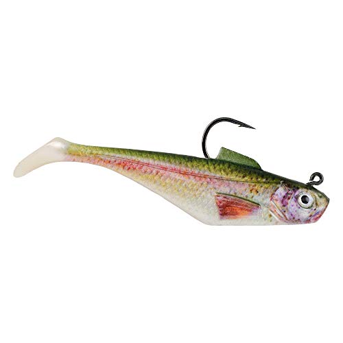 Berkley PowerBait Pre-Rigged Swim Shad Fishing Bait, HD Rainbow Trout, 2in | 5cm, Irresistible Scent & Flavor, Realistic Profile, Ready-to-Fish, Ideal for Bass, Walleye, Pike and More