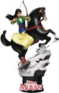 disney classic: mulan ds-055 d-stage statue, multicolor, 6 inches
