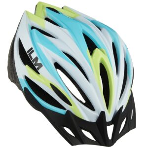 ilm adult men & women bike bicycle helmet, lightweight child youth mountain road cycling helmets with dial fit adjustment model b2-21 (ice cream, xxl)
