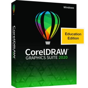 coreldraw graphics suite 2020 | graphic design, photo, and vector illustration software | education edition [pc disc] [old version]
