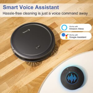 Coredy R400 Robot Vacuum Cleaner, Personalized Customize Robotic Vacuums Skin, 2000Pa Suction, Works with Alexa, Wi-Fi Connected, Auto Boost Intellect, Quiet Self-Charging Vacuum Robot for Pet Hairs