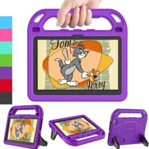 ledniceker kids case for h d 8 & plus 2020 & 2022 - lightweight shockproof handle with stand kid-proof case for h d 8 inch tablets (2022/2020 release) - purple