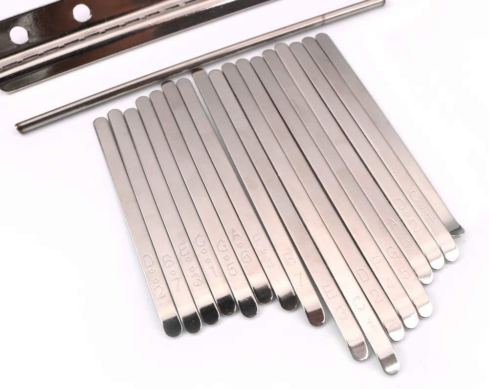 Liyafy Kalimba 17 Keys Thumb Piano Hardware Pack for DIY Kalimba Mbira Thumb Piano