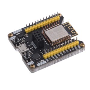 Stemedu ESP8266 ESP-12F ESP-07S ESP-12S Burning Fixture Development Board Test Board Flash Downloader + ESP8266 ESP-F Serial Wireless WiFi Transmission Module (Pack of 5pcs)