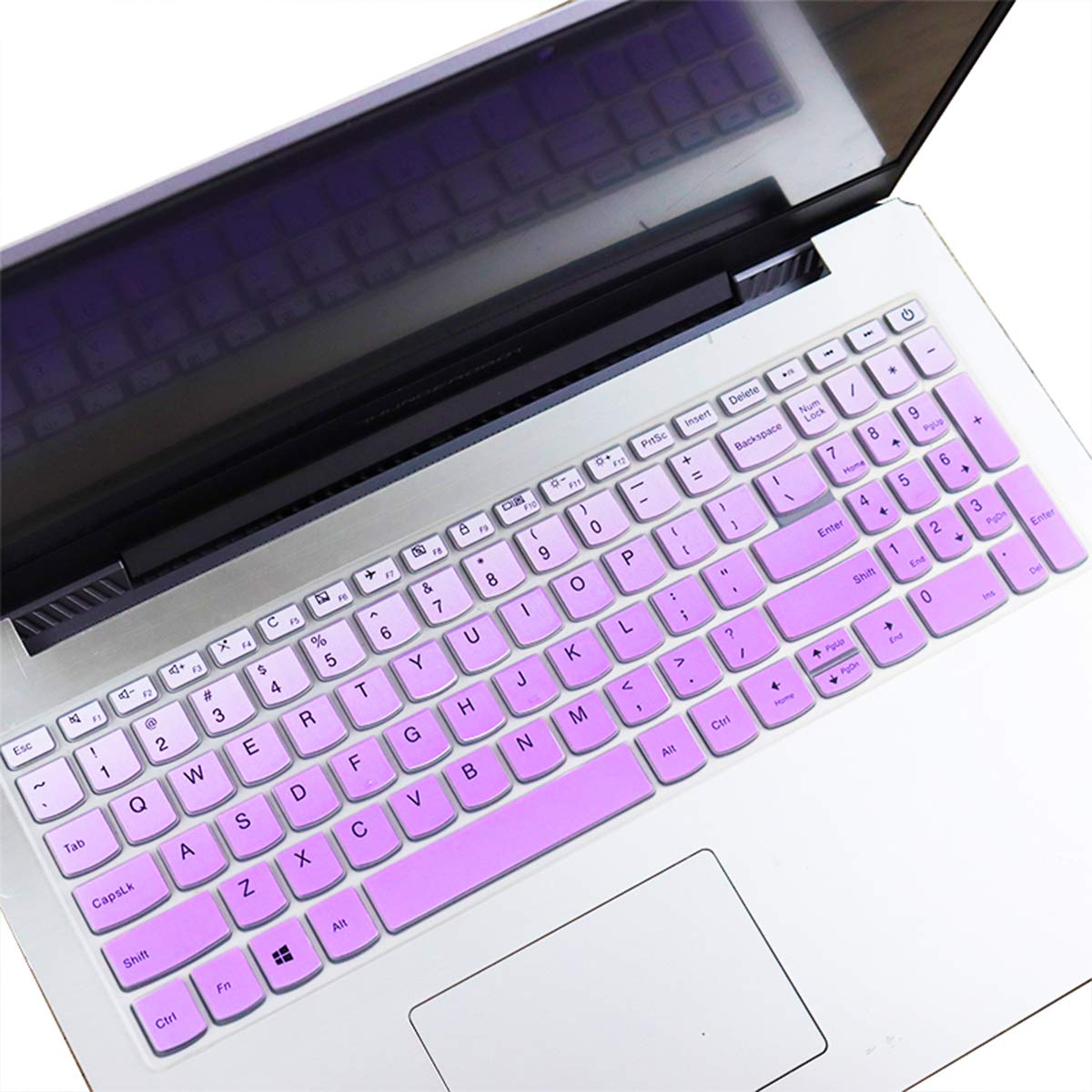 Keyboard Cover for Lenovo IdeaPad 15.6" 320 330 330s 340s 520 720s 130 S145 L340 S340 |2019 2018 New Lenovo IdeaPad 15.6" |Lenovo IdeaPad 320 330 17.3" | 15.6" Lenovo V330 V130-GPurlple