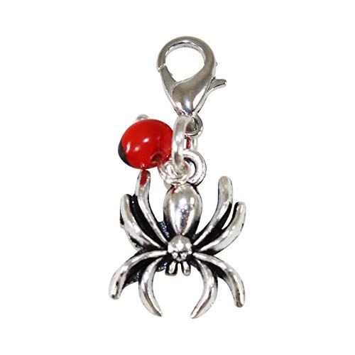 Evelyn Brooks Designs Peruvian Souvenir Misterious Powerful Spider Pendant Charm(1.2” x 0.6”)- Symbol Prosperity, Love & Happiness