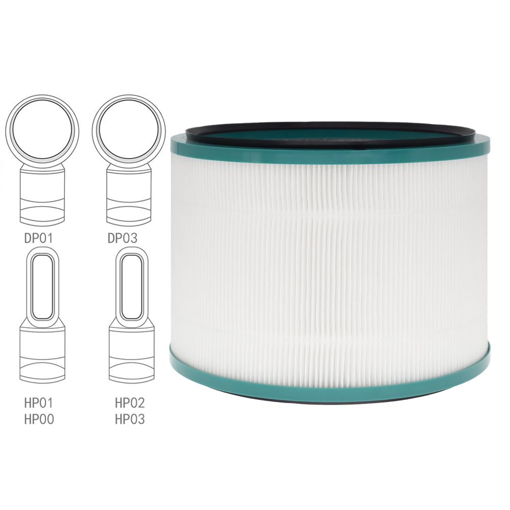 Lhari Air Purifier Filter Replacements for Dyson Pure Cool Link DP01 DP02, Pure Hot + Cool Link HP01 HP02 HP03, Part # 968125-03