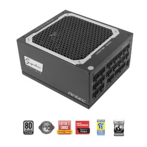 antec signature series sp1300, 80 plus platinum certified, 1300w full modular with oc link feature, phasewave design, full top-grade japanese caps, zero rpm mode, 135 mm fdb silence & 10-year warranty