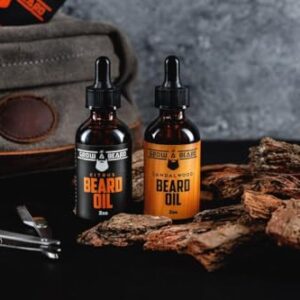 Beard Oil For Men, Beard Growth Oil, Beard Care, Best Beard Oil, All Natural, Sandalwood & Citrus Scent, Mens Gifts (2 Pack Of 2 oz)